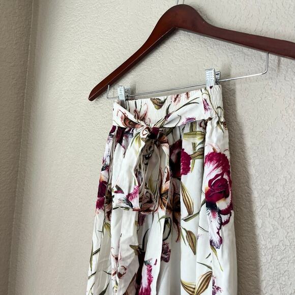 Anthropologie The Odells Riley Floral Wide Leg Pants Women’s Size XS Tropical - Picture 3 of 7